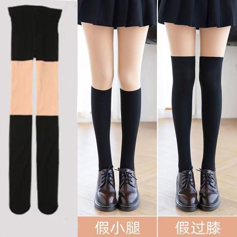 Product Introduction of Quần Tất, Thiết Kế Ba Trong Một, Màu Da Thịt Tuyệt Vời, Thích Hợp Cho Mùa Xuân, Mùa Thu Và Mùa Đông, Kiểu Hai Mảnh Giả, Dài Quá Đầu Gối, Lót Lông Cừu, Có Đệm, Tất Giữ Nhiệt 2