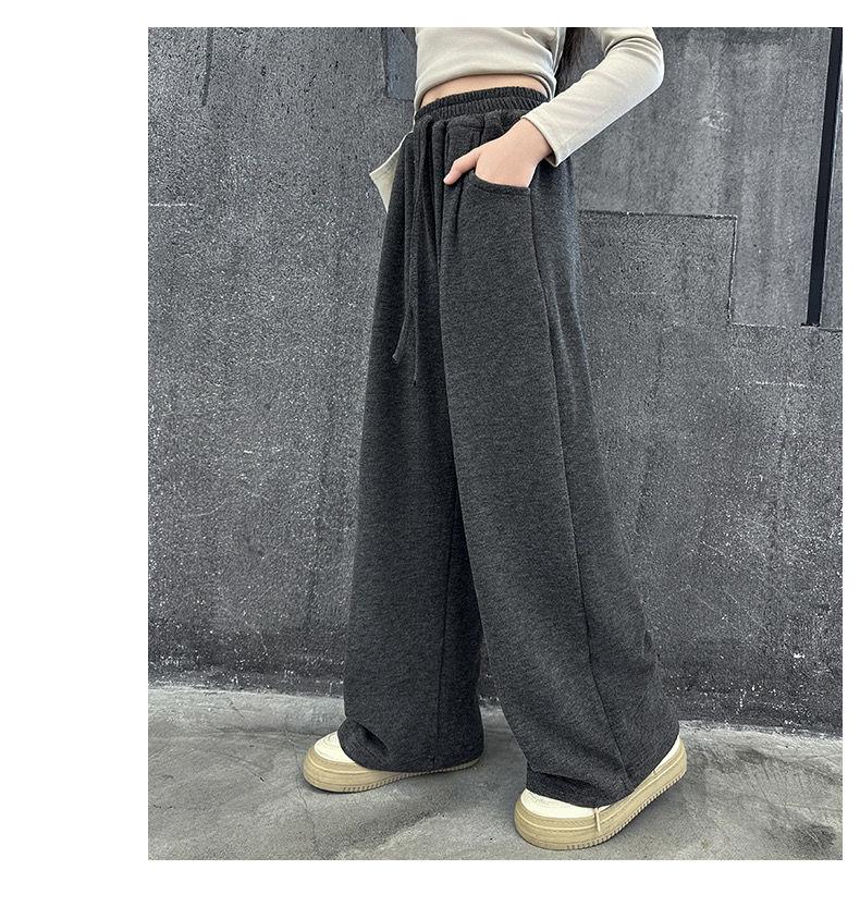 Product Introduction of Girls' Korean-Style Loose Casual Pants 2024 Autumn New Style Girls' Fashionable Glutinous Rice Pants Children's Popular Long Pants 8