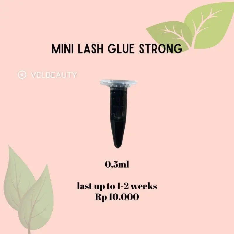 MINI LASH GLUE LEM EYELASH 0,5 ML TAHAN 1-2 MINGGU/ TAHAN 3-4 MINGGU TESTER Eye 1
