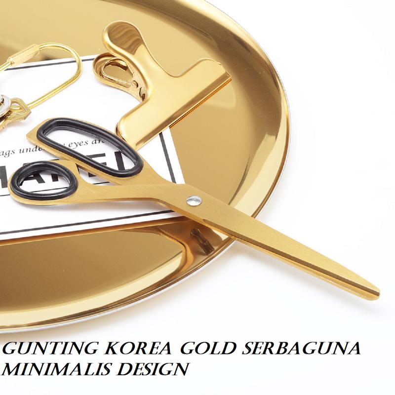 golden scissors asymmetric / gunting korea gold serbaguna minimalis design 0