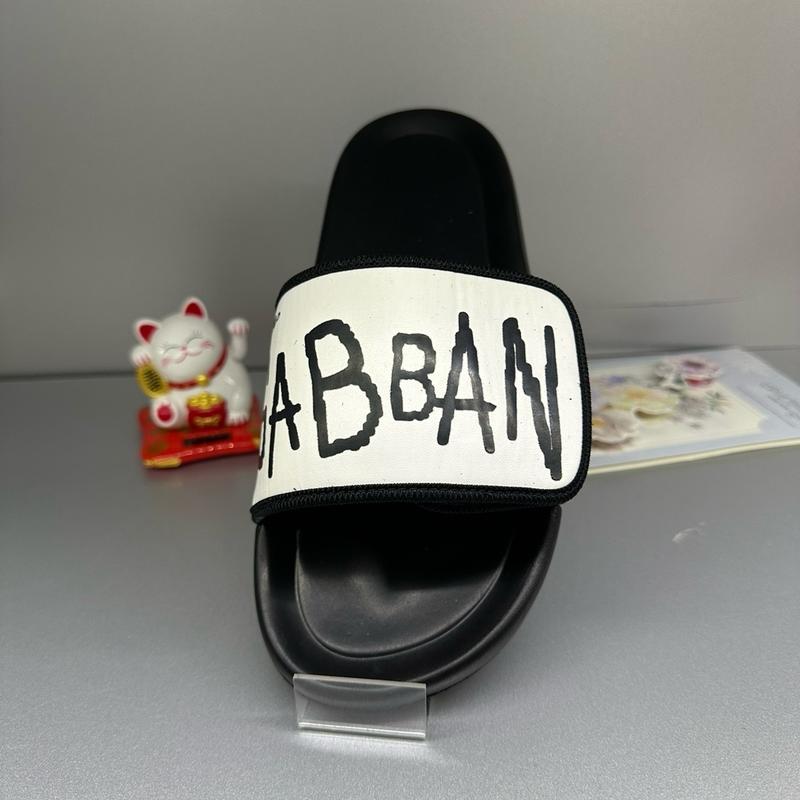 Dép Nam quai ngang xé nhám bo viền trên dưới DéP Đế Bằng Slipper dép   dép gabbana 1