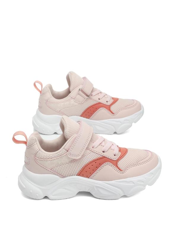 1 Pair Kids Colorblock Patchwork Design Lace Up Low Top Sneakers, Casual Sporty Comfortable Breathable Sneakers, Wear Resistant Anti-slip Sneakers 2