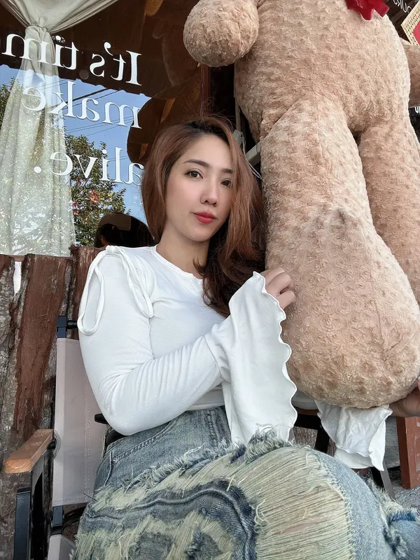 [LSN]Quần Jean Baggy Nữ Rách Nhiều Trước Và Sau 173 - 174 4