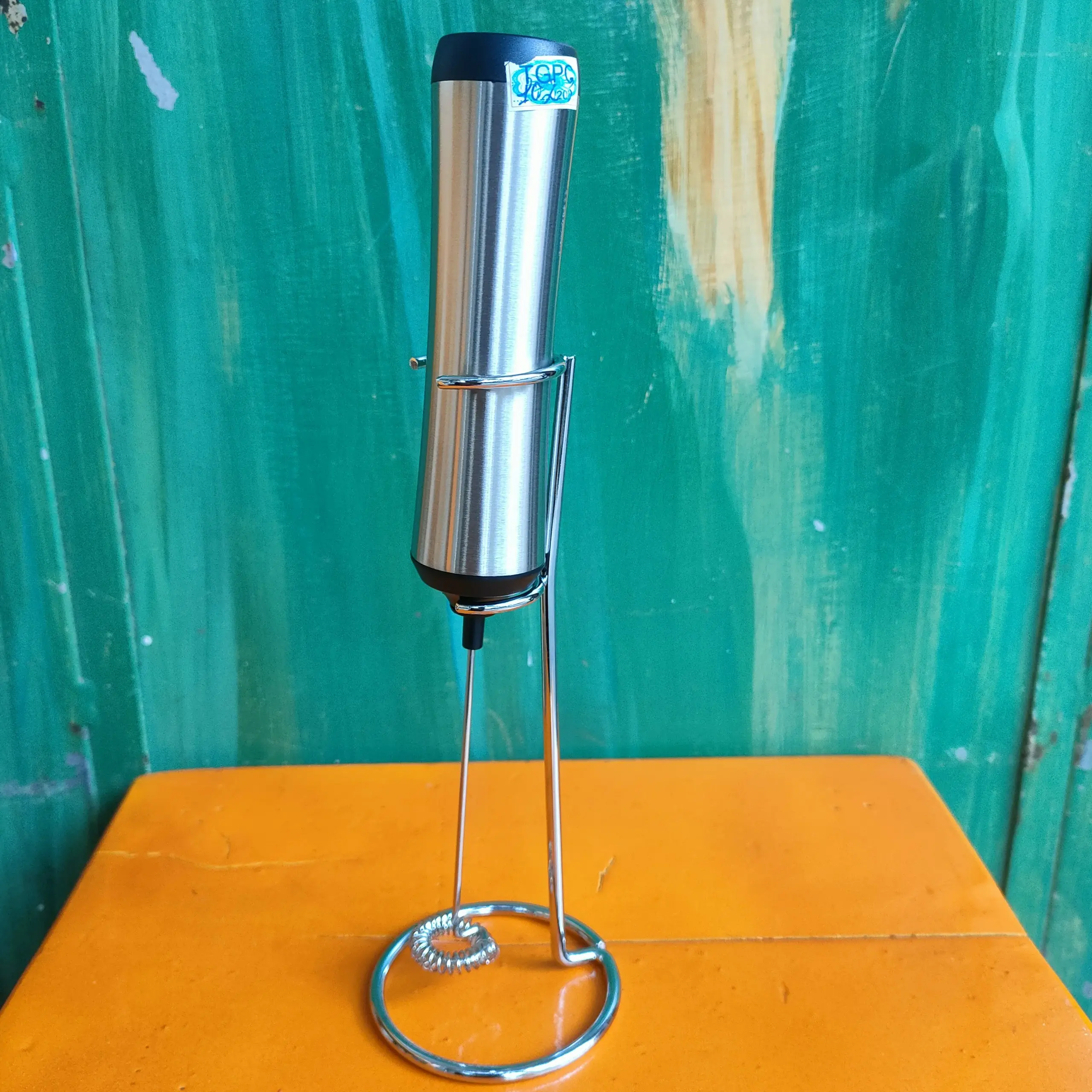 Máy đánh bọt Cafe cầm tay - sử dụng sạc điện dây cáp sạc USB, giá treo inox