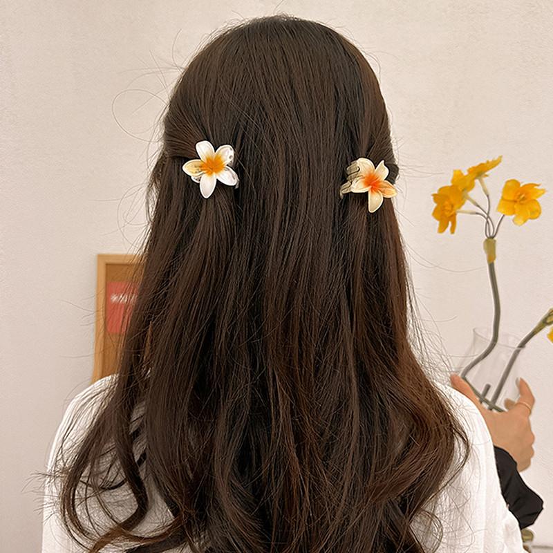 Women Flower Hair Claw  Summer Beach Hair Clips 4
