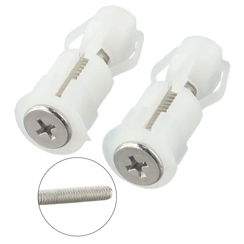 Vít Ngăn Bồn Cầu, Bộ 2 Cái, Nắp Đậy Đai Ốc, Bộ Dụng Cụ Cố Định Chảo, Lỗ Mù WC, Thay Thế, Phụ Kiện Phòng Tắm, Sửa Chữa Bồn Cầu, Ngăn Trên 1
