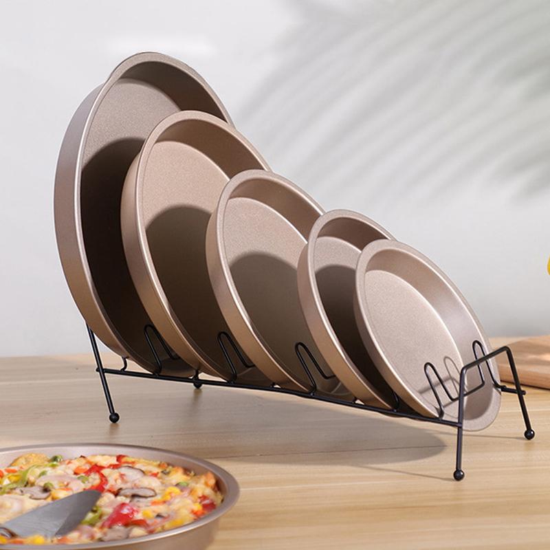 Product Introduction of 10/9/8/7/6 Inch Non-stick Baking Mold Air Fryer Pot Round Tray Pan Roasting Pizza Cake Basket Bakeware Kitchen Accessories 19