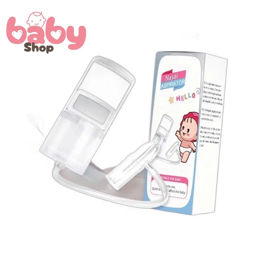 Dụng Cụ Hút Mũi Kéo Tay Lực Hút Mạnh Cho Bé - PC, Silicon, An Toàn - Kem Muối