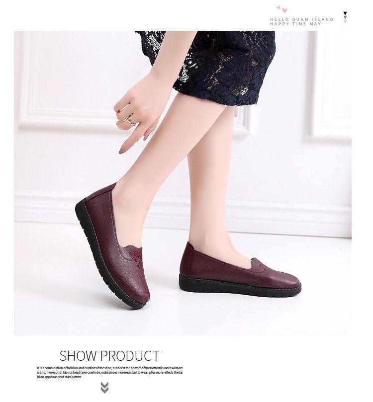 Product Introduction of Giày Cho Mẹ, Đế Mềm, Dành Cho Phụ Nữ Trung Niên, Giày Da, Giày Vải Bắc Kinh Cũ, Giày Đi Làm Cao Cấp, Thích Hợp Cho Mùa Lò Xo Và Mùa Thu, Giày Cho Mẹ Shoes Đế Cao 8