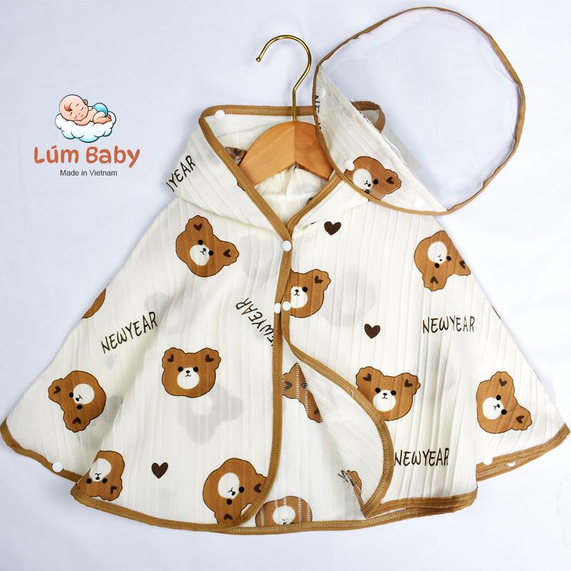  Áo choàng cho bé áo choàng chống nắng chắn gió kèm kính chống bụi LB-KIDS 
