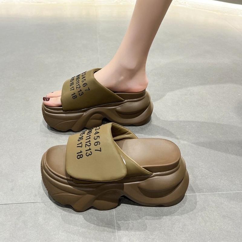 DÉP BM QUAI IN SỐ CHỮ NGANG HÀNG CAO CẤP 9p DéP Nữ Shoes GiàY Nhung Sandal