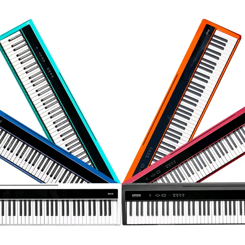 Đàn Piano điện phím Hammer-Action Bluetooth Audio & Midi KZM P215 1