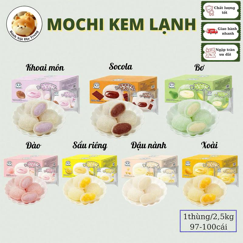  7 hương vị của trái cây Mochi Đài Loan  sầu riêng bơ đào xoài khoai môn kem muối  tráng miệng bánh mì bánh ngọt đồ ăn nhẹ kẹo bánh quy gạo nếp Ăn Vặt Food Snack Thức Ăn Chua Cake mochi meomeo 