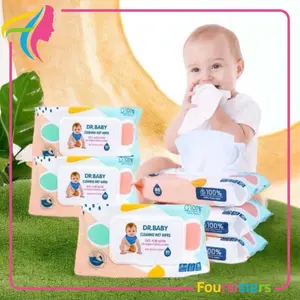 [FS] PAKET HEMAT! 6pack Tisu Basah Bayi 80s Wipes Tissue Tanpa Pewangi dan Tanpa Alkohol dr baby