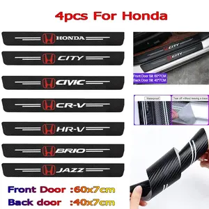 Stiker Pelindung Anti Gores Bahan Kulit Carbon Fiber Tebal Untuk HONDA CITY CRV HRV JAZZ Civic Car