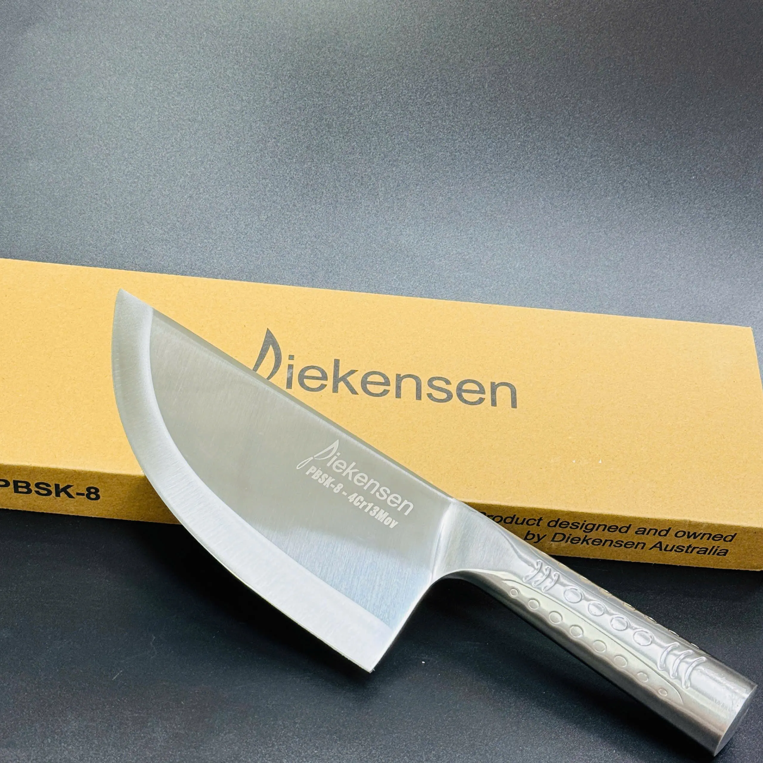 Diekensen Dao cắt thịt, Sử dụng trong nhà bếp, Dao cắt thịt bằng thép không gỉ, Thép không gỉ 4Cr13mov, Lưỡi dao sắc bén, Tay cầm chắc chắn, Dễ dàng vệ sinh, Đa năng.