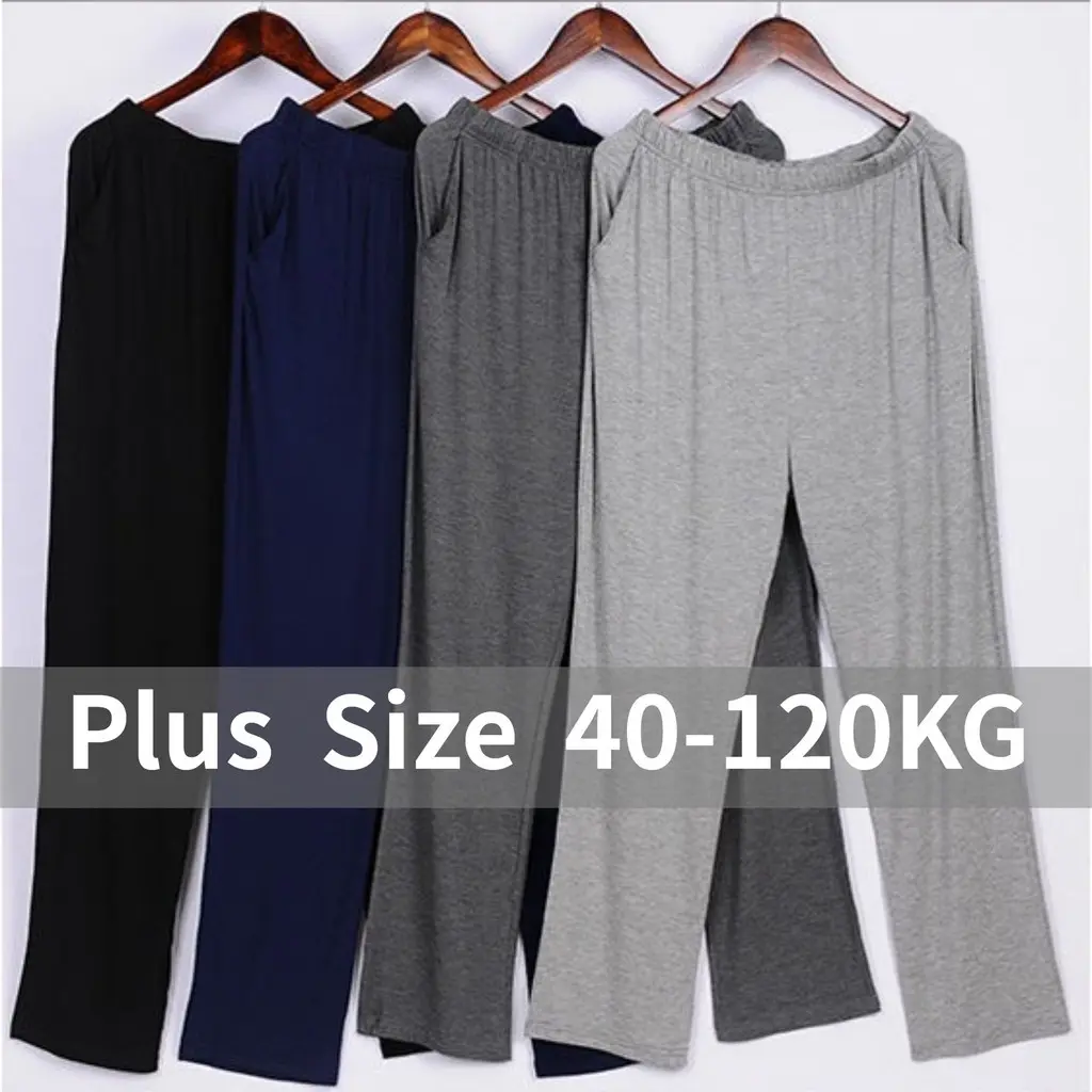 L-6XL Plus Size Men Pajama Large Size Yoga Thine Loose Comfortable Sleeping Cotton Pants