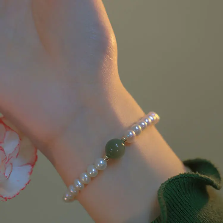 Bracelet Pearl Female All-Match Bracelet Lucky Beads