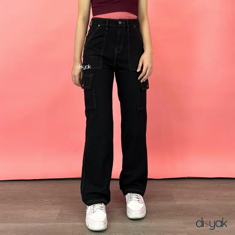 DISYAK - Boyfriend Cargo Celana Panjang Jeans 770-870-970 0