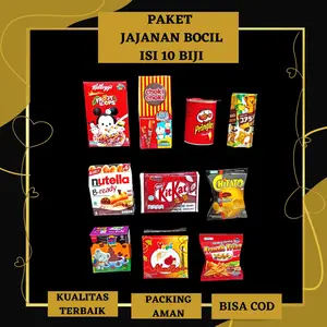 Magnet Kulkas Tempelan Gantungan Kunci Paket Jajanan Bocil Isi 10 Biji