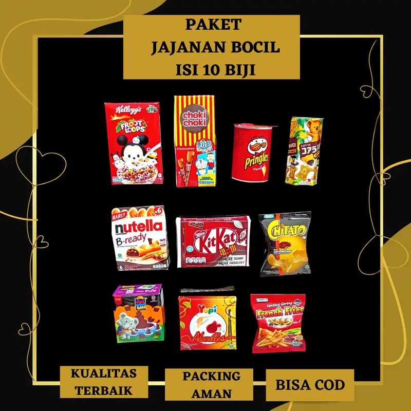 Magnet Kulkas Tempelan Gantungan Kunci Paket Jajanan Bocil Isi 10 Biji 0