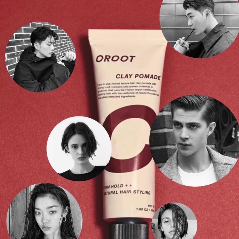   Oroot  Clay Pomade- Sáp vuốt tóc thuần chay không mùi giữ nếp ổn định độ bóng tự nhiên 