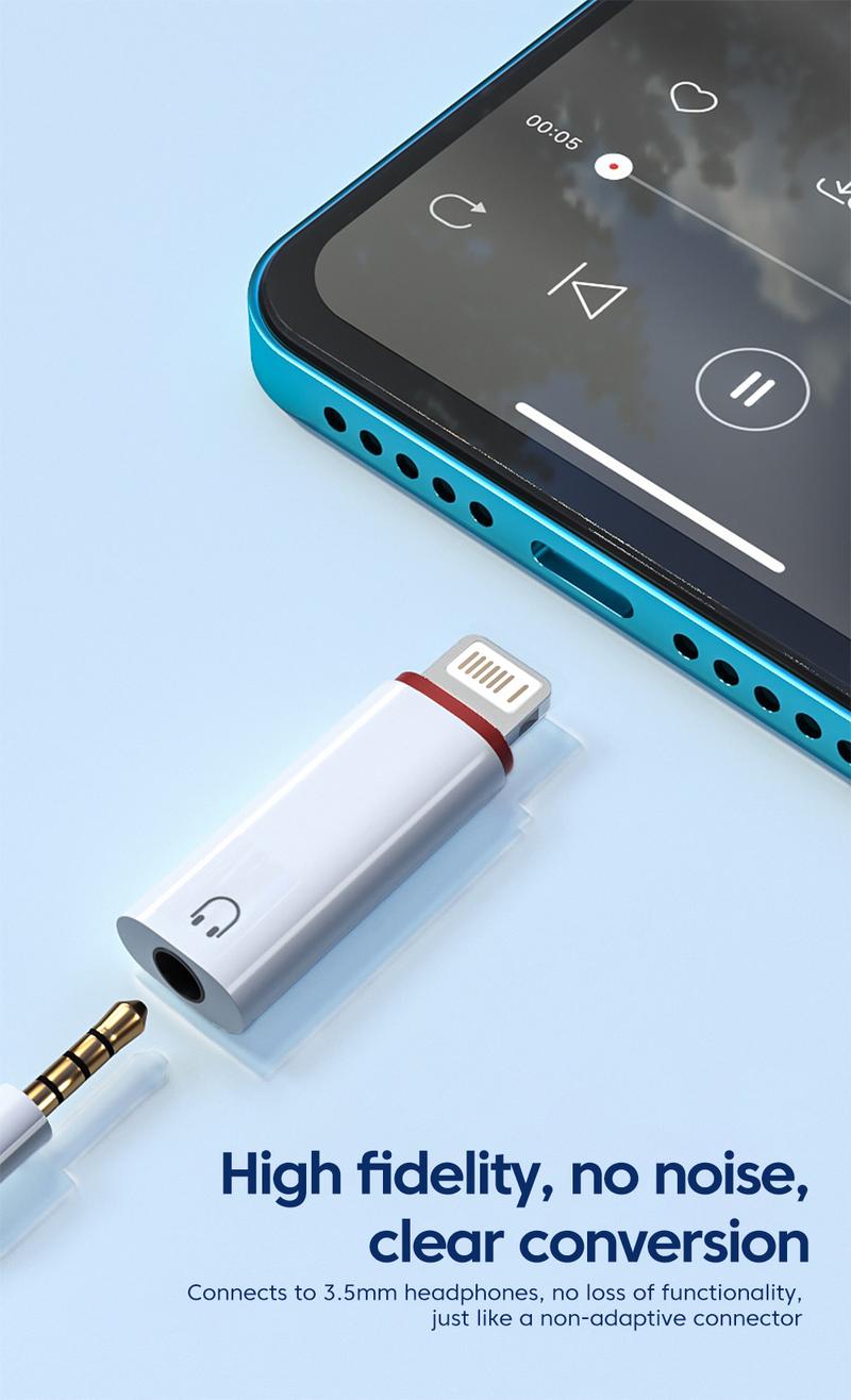 Product Introduction of Bộ chuyển đổi phù hợp cho tai nghe Apple 3,5 mm sang nghe âm thanh của Apple Bộ chuyển đổi iOS dây  sạc Phụ Kiện Nghe Nhạc 3