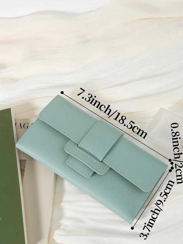 Women's Elegant Minimalist Envelope Trifold Wallet, Trendy Vintage Long Wallet, All-match Card Holder with Card Slots for Daily Use 7