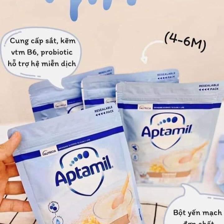 Bột ăn dặm aptamil cho bé từ 4m 5m và 6m