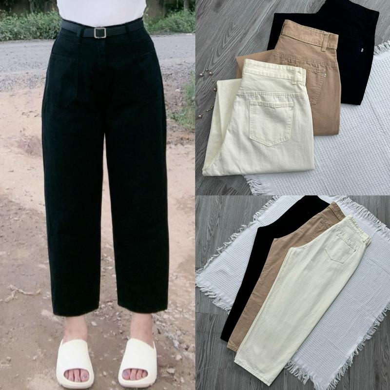 Quần kaki baggy bigsize , dáng basic dành cho nữ chubby vải kaki mềm ít nhăn nhàu mã Q513