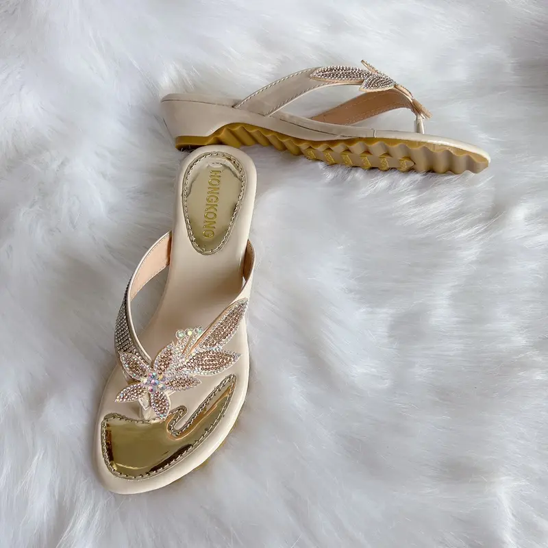 Dép xoàn big size 36-42 đế xuồng 3cm chiếc lá Nữ - Giày cao cấp trẻ trung hiện đại 3