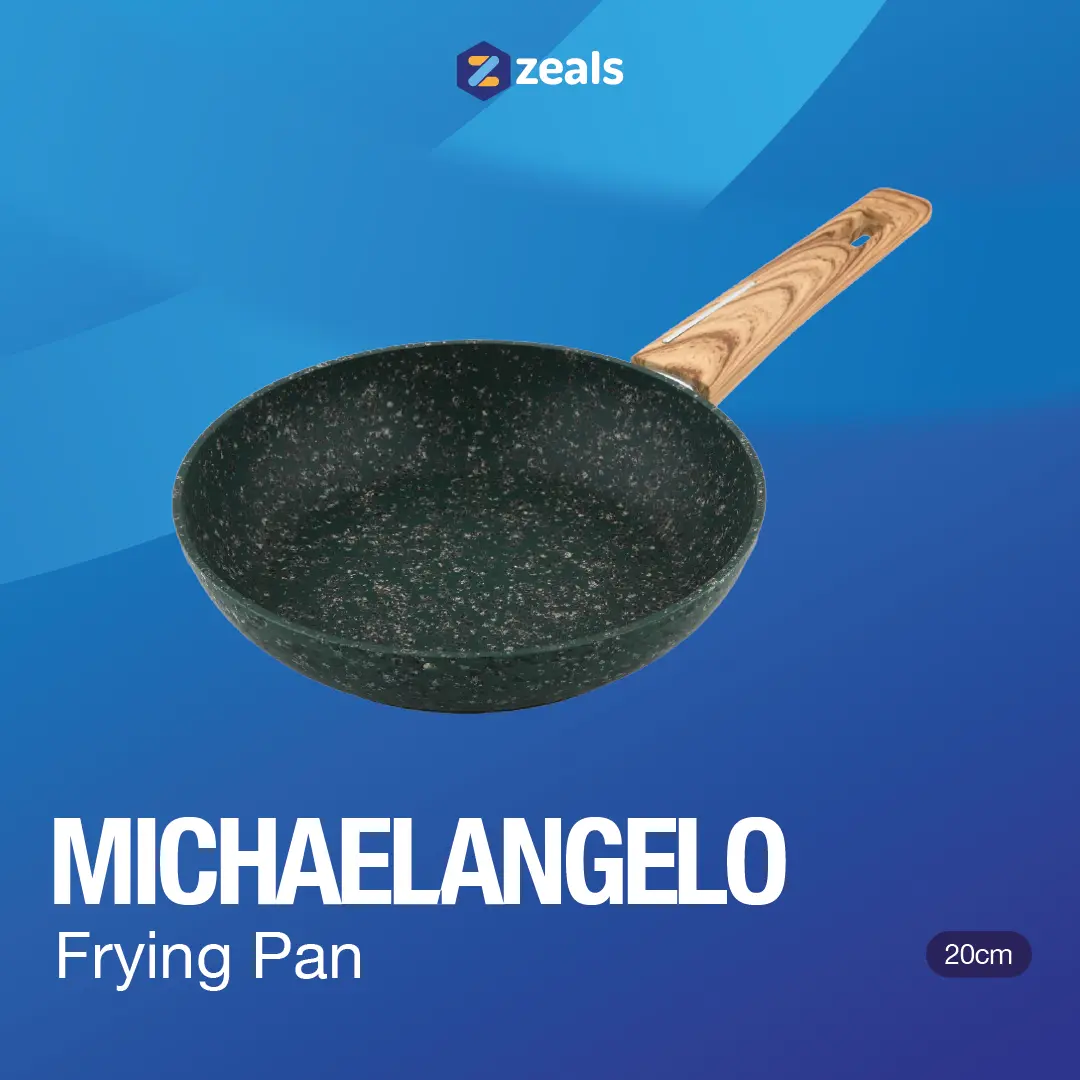 MICHELANGELO 20cm Frying Pan (green) 1pc / Panci / Penggorengan / Wajan / Alat Masak Dapur