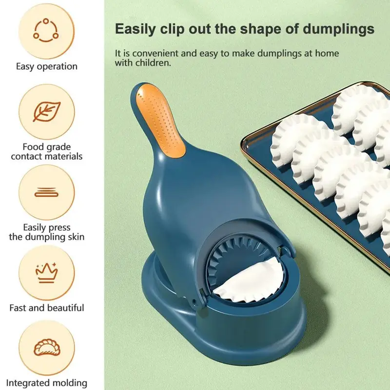 Máy làm bánh bao thủ công, 2in1, Bộ ép và khuôn bột, đồ dùng nhà bếp Hoàn Hảo cho tự làm, T0M6 5