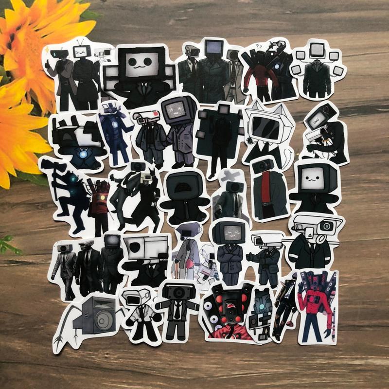 Sticker Skibidii Toilett Cameraman tv man Titan Speakerman Quái Vật G MAN ẢNH DÁN MA0393 2