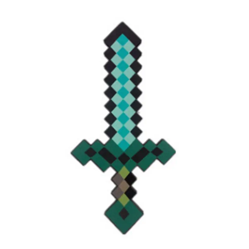 Thanh kiếm bọt Minecraft, Đồ chơi chiến đấu Nhập Vai kích thước thật, Thanh kiếm pixel Minecraft, Thích hợp để chơi năng động Pin