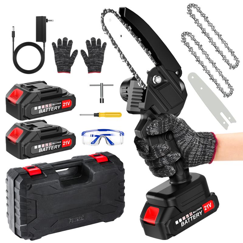 Mini Chainsaw 6 Inch Chainsaw 2025 Upgraded Mini Cordless Electric ...
