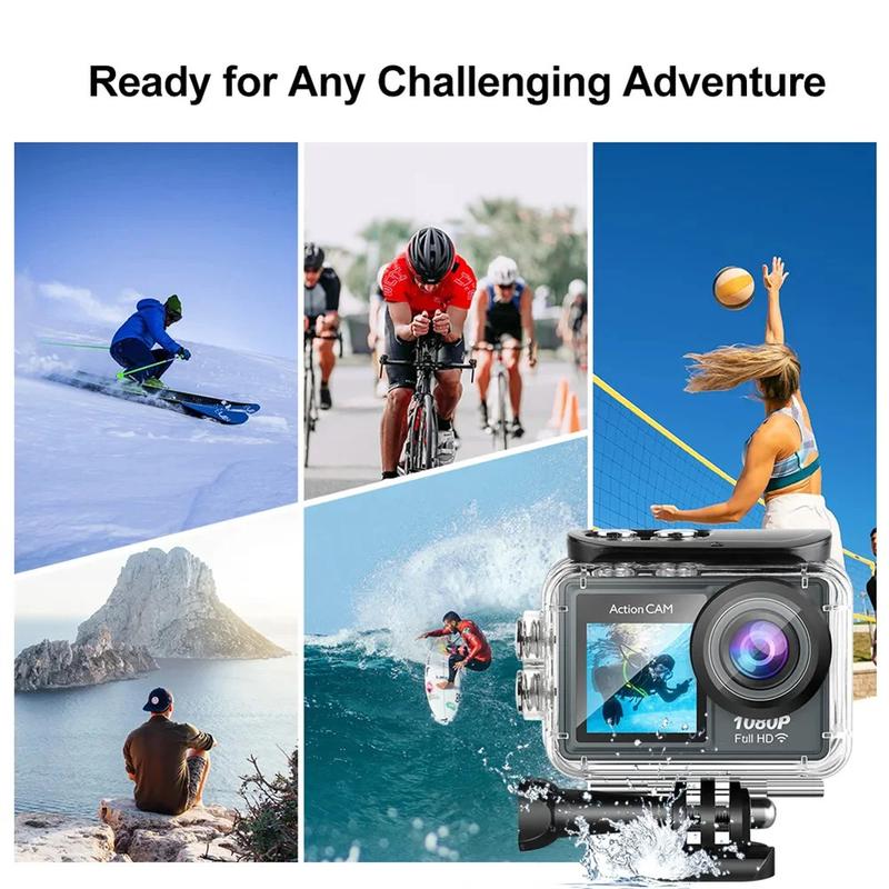Product Introduction of กล้องแอคชั่น, 30FPS, หน้าจอ IPS 2", 170D, กล้องวิดีโอบนเรือ, กันน้ำใต้น้ำ, หมวกกันน็อค, เหมาะสำหรับ Vlog, Go กล้อง, กล้องกีฬา Pro 26