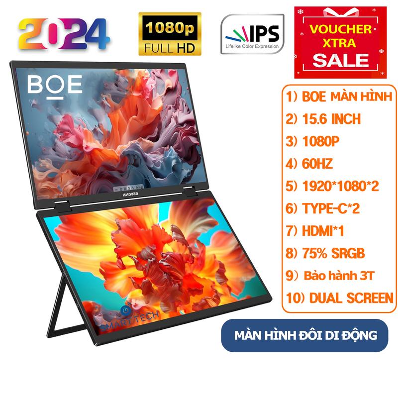[MỚI 100%] [BẢO HÀNH 3 THÁNG] BOE Màn hình đôi di động Dual portable screen chính hãng - 15.6 inch/14inch