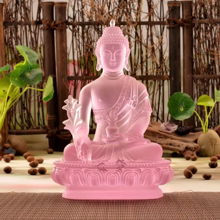 Tượng phật dược sư lưu ly đủ 5 màu đồ thờ cúng Decor Decor Phòng Trang Trí Nhà 2