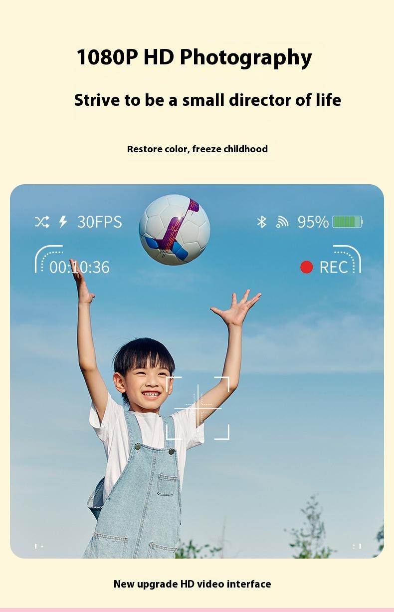 Product Introduction of Polaroid print camera Children's instant shot and hit front and rear dual camera 2.4 inch high definition screen 8