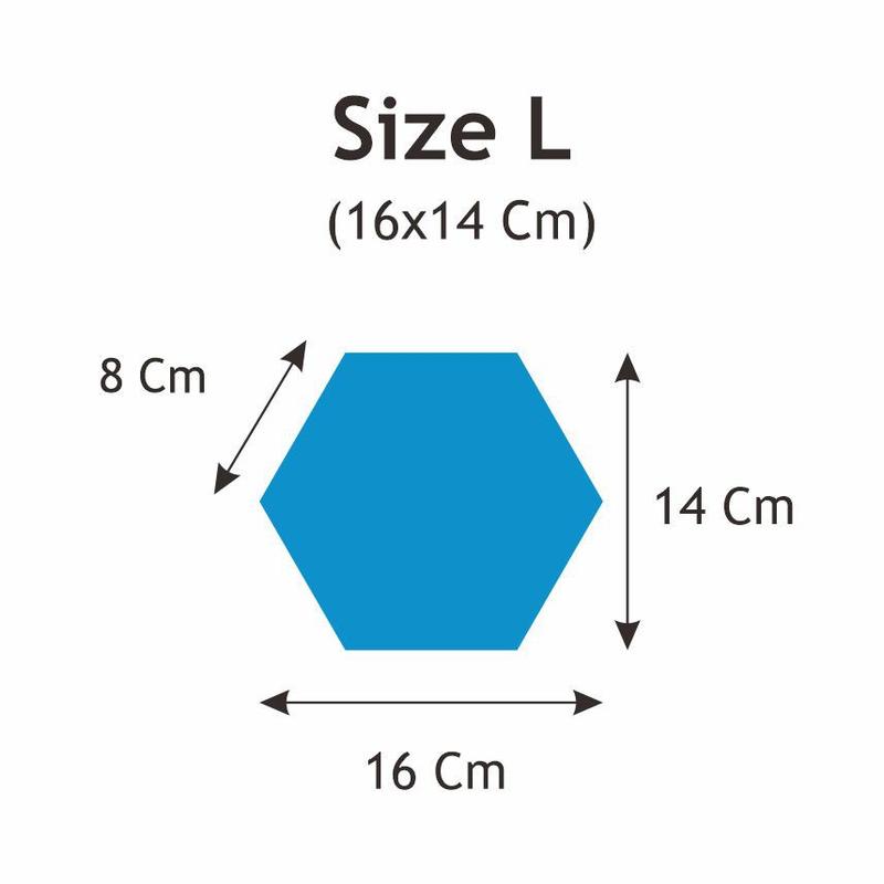 Cermin Hexagonal (cermin asli) 16x14 Cermin aesthetic Kaca Cermin Dinding Cermin tempel 5
