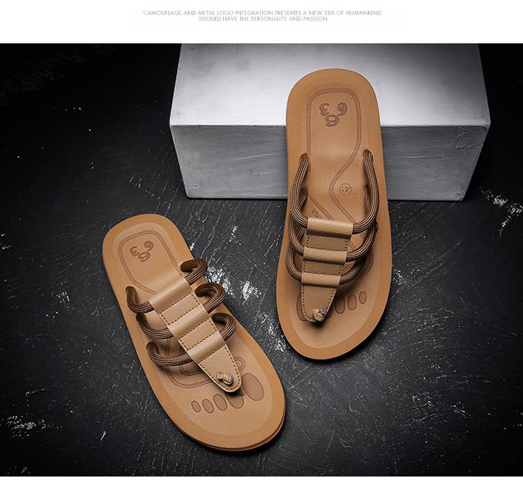 Product Introduction of Summer New Sandals, Men's Anti slip Outer Wear EVA Slippers, Men's Leisure Beach Flip Flops 21
