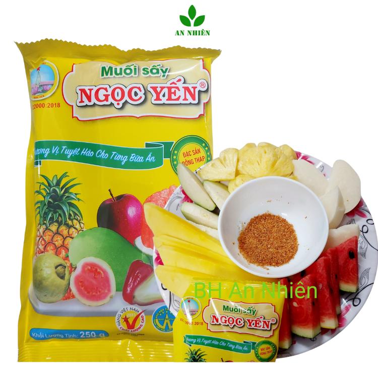  Muối sấy Ngọc Yến chấm trái cây làm gia vị nấu ăn gói 250gr 