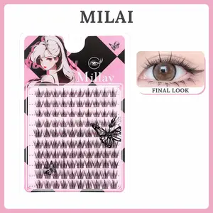 MILAI Bulu Mata Palsu A08 Trilogy Natural Look - Eyelash Extension Desain Eksklusif Tampilan Natural Look Untuk Kegiatan Sehari-Hari Kualitas Tahan Lama Untuk Keindahan Mata Yang Tahan Lama