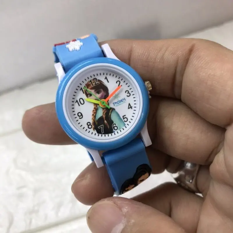 COD Jam Tangan Anak  Perempuan Analog  Ring Karakter Frozen Karet 3