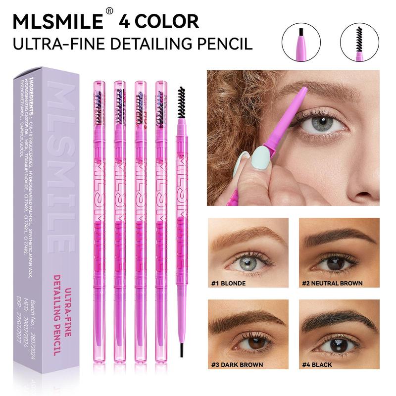 Product Introduction of Waterproof Eyebrow Pencil with Brush, 1 Count Long Lasting Eyebrow Pencil, Eye Brow Makeup Tool, Makeup Accessories for Women 8