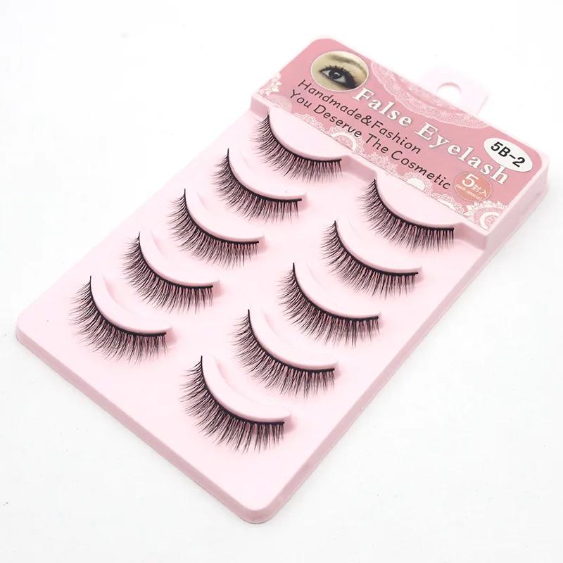 Product Introduction of 5B-2 False Eyelash Makeup Cosmetics Make-up for Women False Eyelashes Cosplay Fan Beauty Makeup Tools Manga Lashes Eyelashes 22