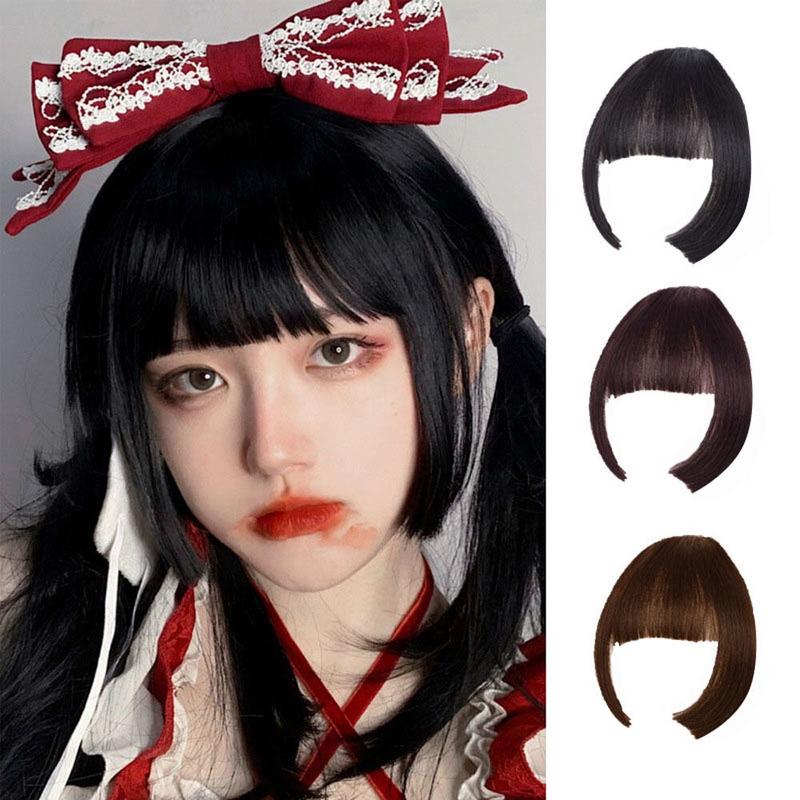 Tóc Giả Công Chúa, Kẹp Và Tóc Mái, Tóc Mái Đẹp, Cho Cosplay Anime, Cắt Công Chúa, Tóc Mái Không Khí 5