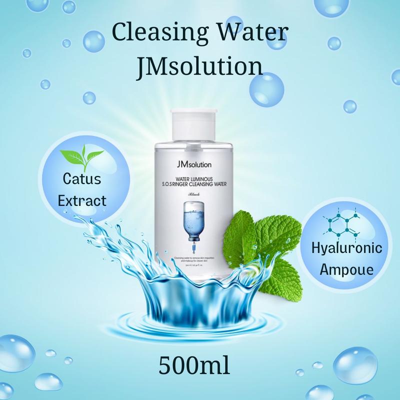 Nước Tẩy Trang Hàn Quốc JMSolution Luminous S.O.S Ringer 500ml- Sạch mềm mịn và không khô da