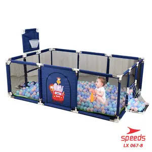SPEEDS Playpen Balita dan Bayi Kolam Mandi Bola Dengan Keranjang Bola Pagar LX 067-8